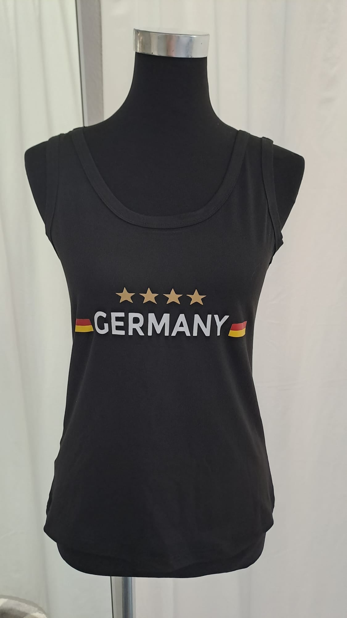Deutschland Tank Top Fan-Shirt 11067 Schwarz