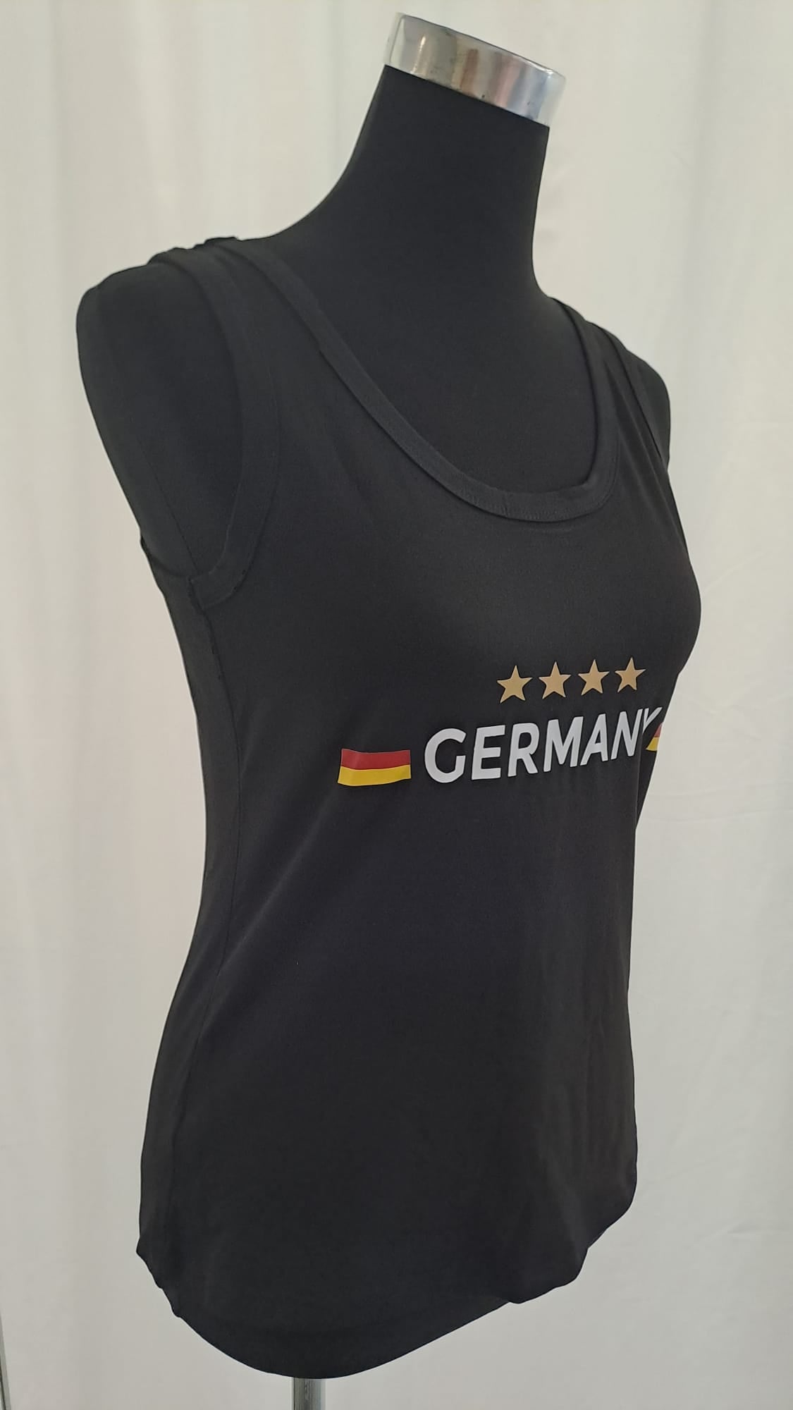 Deutschland Tank Top Fan-Shirt 11067 Schwarz