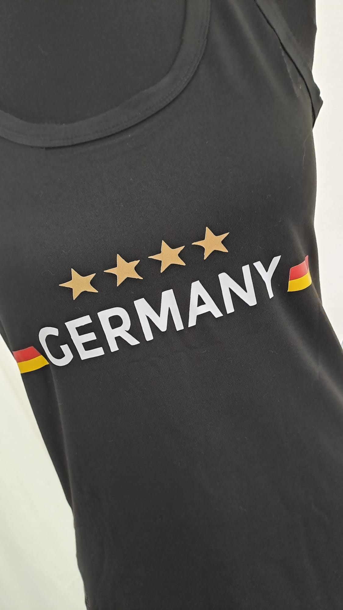 Deutschland Tank Top Fan-Shirt 11067 Schwarz